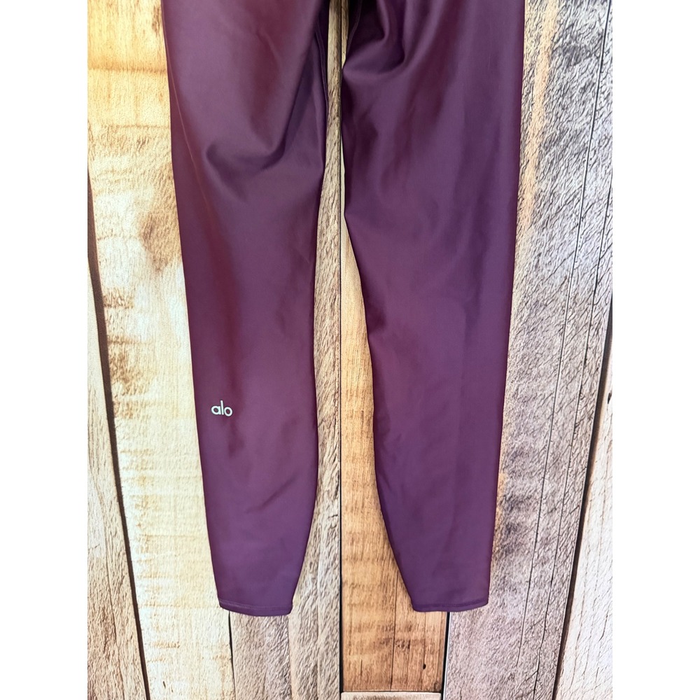 Alo Yoga 7/8 Leggings Athleisure Plum Pilates Activewear Barre Workout Size XXS - Picture 6 of 7
